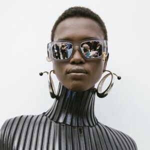 Schiaparelli Style Exaggerated Hoop Earrings